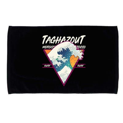 Retro Taghazout Morocco Surf Great Wave Microfiber Hand Towel