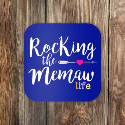 Rocking The Memaw Life Funny Cute Grandma Gift Coaster