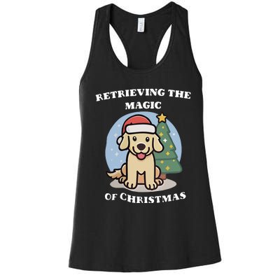 Retrieving The Magic Of Christmas Women's Racerback Tank