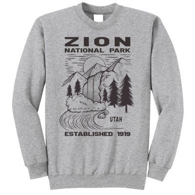 Road Trip Mount Zion National Park Utah Wilderness Waterfall Tall Sweatshirt