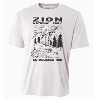 Road Trip Mount Zion National Park Utah Wilderness Waterfall Cooling Performance Crew T-Shirt