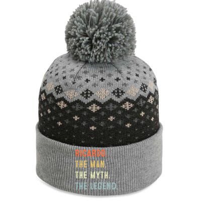 Ricardo The Myth Legend Father’s Day Gift Papa Grandpa Gift The Baniff Cuffed Pom Beanie