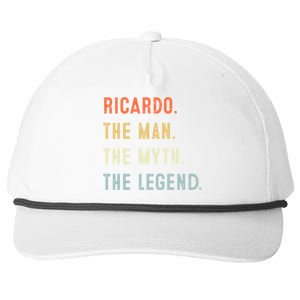 Ricardo The Myth Legend Father’s Day Gift Papa Grandpa Gift Snapback Five-Panel Rope Hat