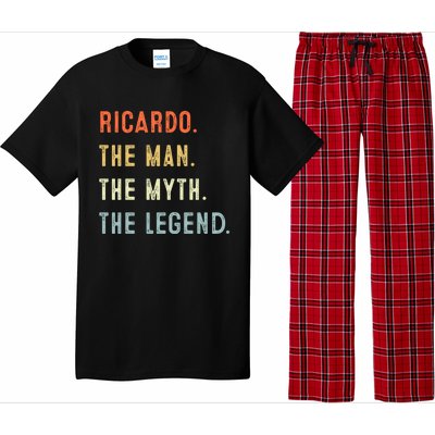 Ricardo The Myth Legend Father’s Day Gift Papa Grandpa Gift Pajama Set