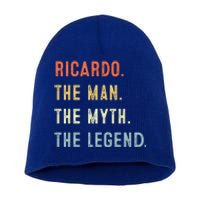 Ricardo The Myth Legend Father’s Day Gift Papa Grandpa Gift Short Acrylic Beanie