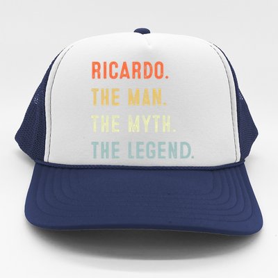 Ricardo The Myth Legend Father’s Day Gift Papa Grandpa Gift Trucker Hat