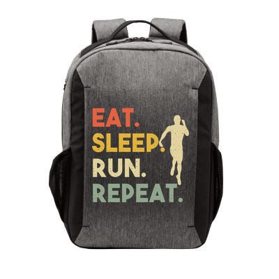 Retro Training Motivation Running Lover Eat Sleep Run Repeat Gift Vector Backpack