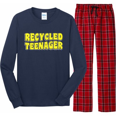 Recycled Teenager - Mothers Day Grandma Fathers Day Grandpa Long Sleeve Pajama Set