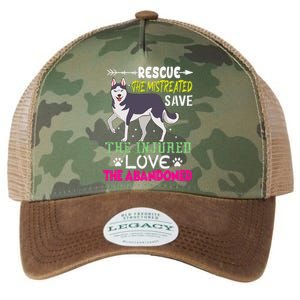 Rescue The Mistreated Save The Injured Love The Abandoned Legacy Tie Dye Trucker Hat