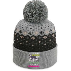 Rescue The Mistreated Save The Injured Love The Abandoned The Baniff Cuffed Pom Beanie