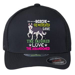 Rescue The Mistreated Save The Injured Love The Abandoned Flexfit Unipanel Trucker Cap