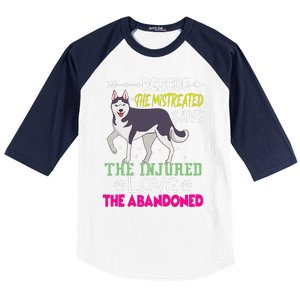 Rescue The Mistreated Save The Injured Love The Abandoned Baseball Sleeve Shirt