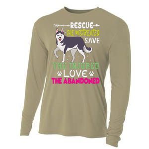 Rescue The Mistreated Save The Injured Love The Abandoned Cooling Performance Long Sleeve Crew