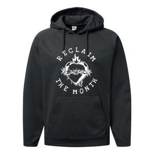 Reclaim The Month Heart Performance Fleece Hoodie