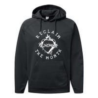 Reclaim The Month Heart Performance Fleece Hoodie