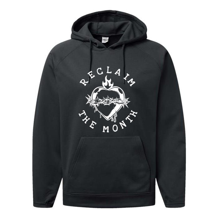 Reclaim The Month Heart Performance Fleece Hoodie