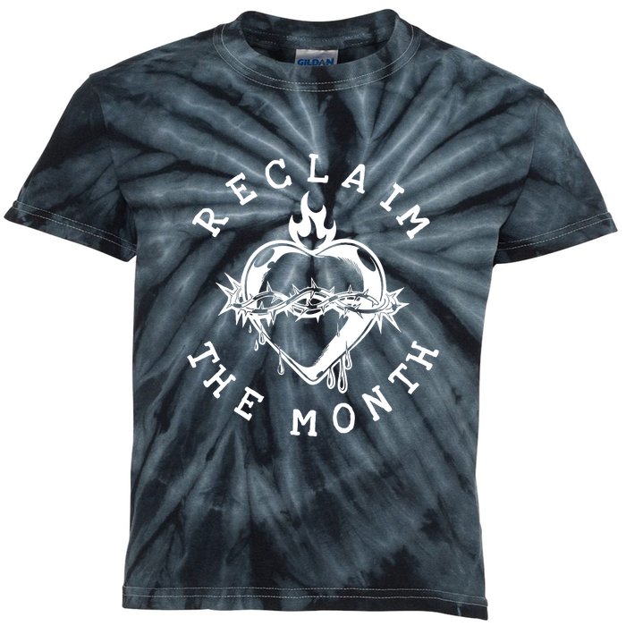 Reclaim The Month Heart Kids Tie-Dye T-Shirt