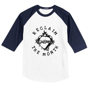 Reclaim The Month Heart Baseball Sleeve Shirt