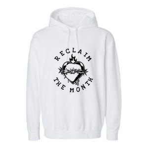 Reclaim The Month Heart Garment-Dyed Fleece Hoodie