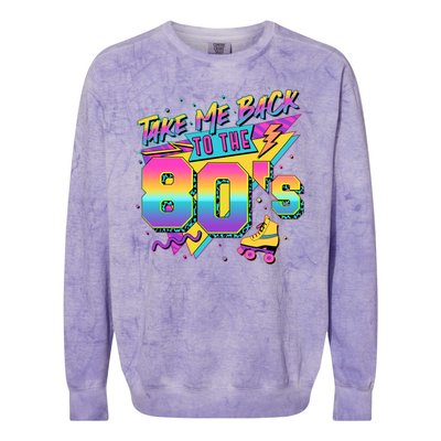 Retro Take Me Back To The 80s Eighties Colorblast Crewneck Sweatshirt