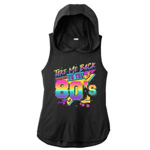 Retro Take Me Back To The 80s Eighties Ladies PosiCharge Tri-Blend Wicking Draft Hoodie Tank