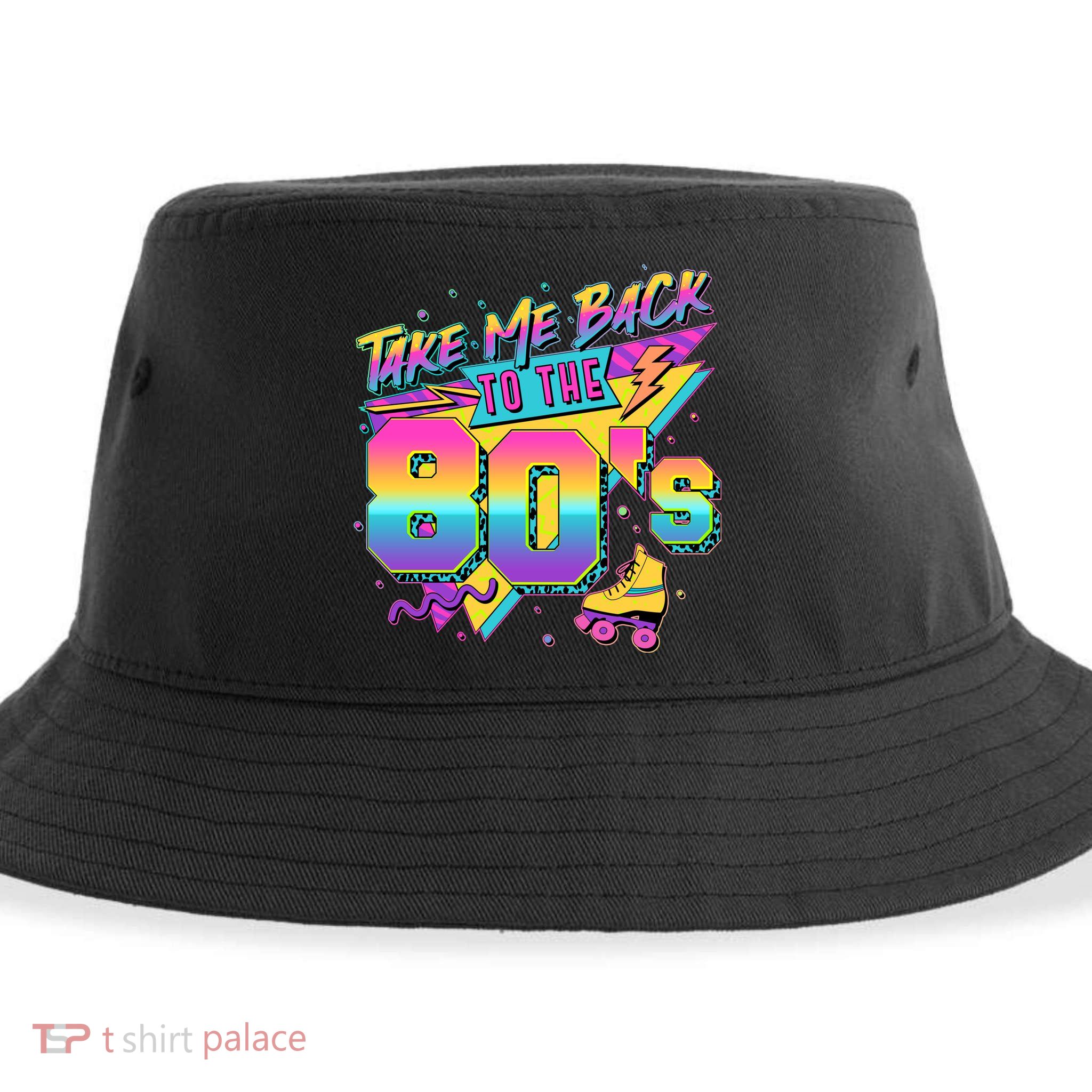 Retro Take Me Back To The 80s Eighties Sustainable Bucket Hat