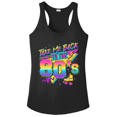 Retro Take Me Back To The 80s Eighties Ladies PosiCharge Competitor Racerback Tank