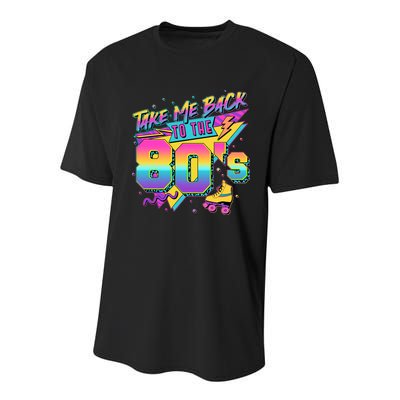 Retro Take Me Back To The 80s Eighties Youth Performance Sprint T-Shirt