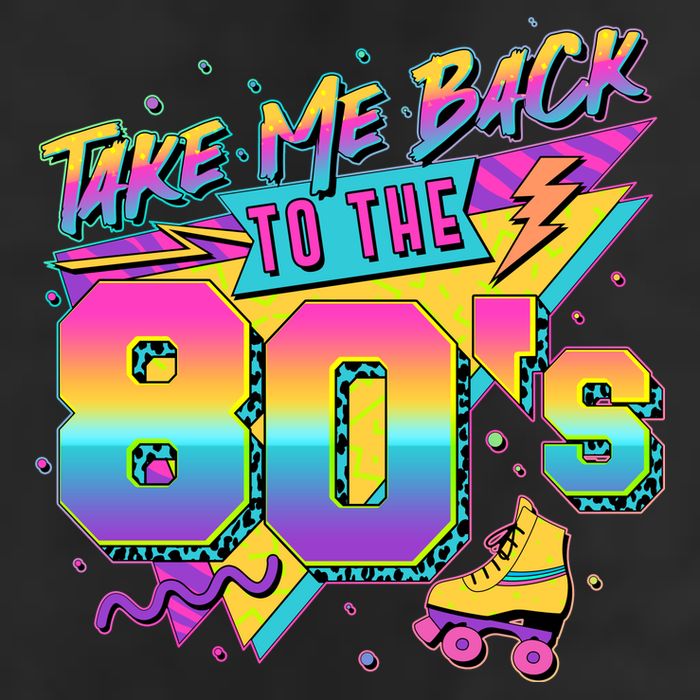 Retro Take Me Back To The 80s Eighties Microfiber Hand Towel