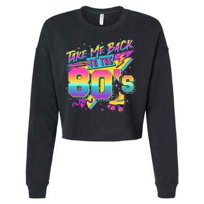 Retro Take Me Back To The 80s Eighties Cropped Pullover Crew