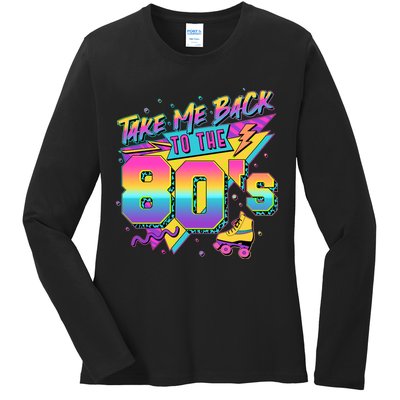 Retro Take Me Back To The 80s Eighties Ladies Long Sleeve Shirt