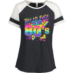 Retro Take Me Back To The 80s Eighties Enza Ladies Jersey Colorblock Tee