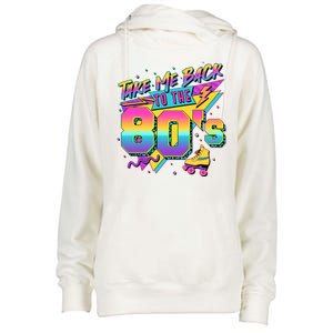 Retro Take Me Back To The 80s Eighties Womens Funnel Neck Pullover Hood