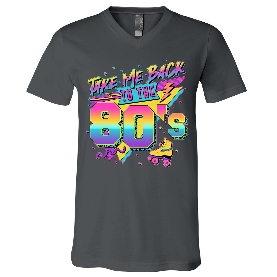 Retro Take Me Back To The 80s Eighties V-Neck T-Shirt