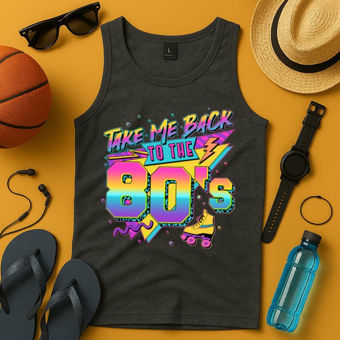 Retro Take Me Back To The 80s Eighties Tank Top