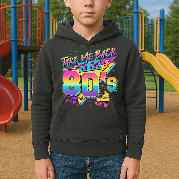 Retro Take Me Back To The 80s Eighties Kids Hoodie