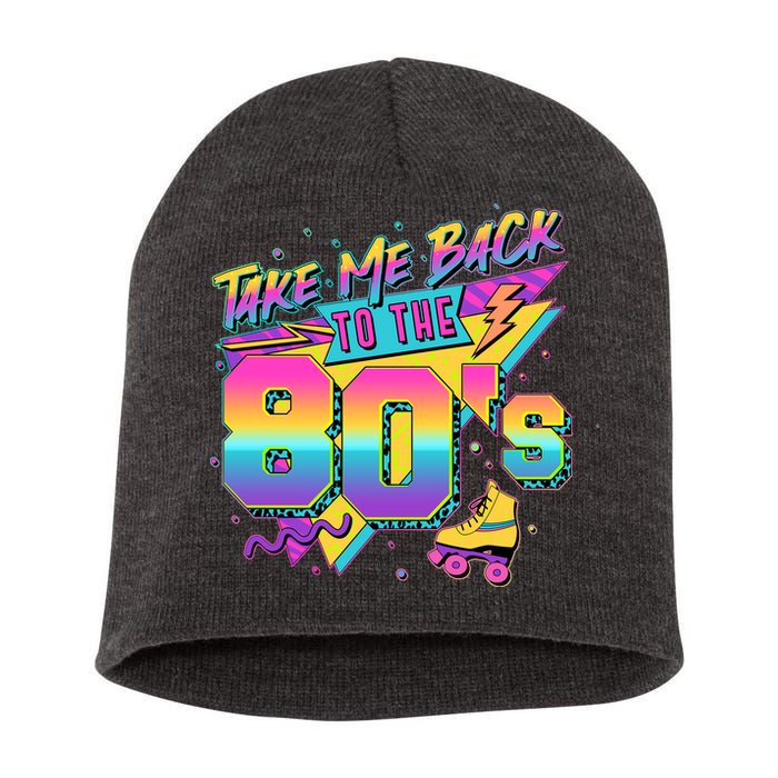 Retro Take Me Back To The 80s Eighties Short Acrylic Beanie