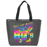 Retro Take Me Back To The 80s Eighties Zip Tote Bag
