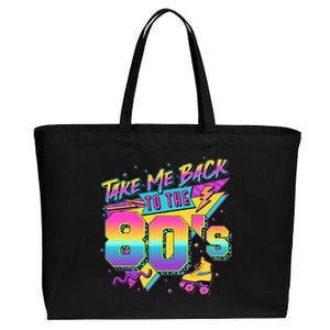 Retro Take Me Back To The 80s Eighties Cotton Canvas Jumbo Tote