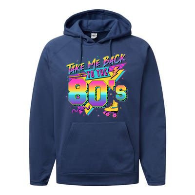 Retro Take Me Back To The 80s Eighties Performance Fleece Hoodie