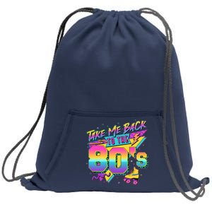 Retro Take Me Back To The 80s Eighties Sweatshirt Cinch Pack Bag