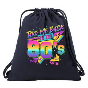 Retro Take Me Back To The 80s Eighties Drawstring Bag