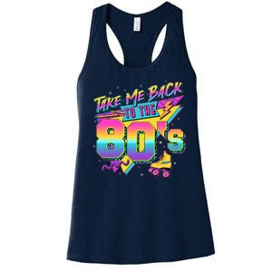 Retro Take Me Back To The 80s Eighties Women's Racerback Tank