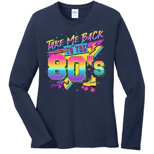 Retro Take Me Back To The 80s Eighties Ladies Long Sleeve Shirt