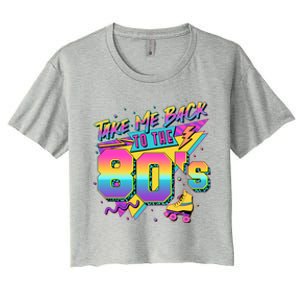 Retro Take Me Back To The 80s Eighties Women's Crop Top Tee