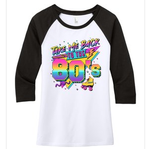 Retro Take Me Back To The 80s Eighties Women's Tri-Blend 3/4-Sleeve Raglan Shirt