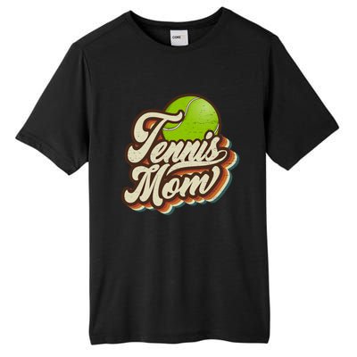 Retro Tennis Mom Sports Mama Mothers Day Gift Tall Fusion ChromaSoft Performance T-Shirt