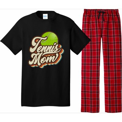 Retro Tennis Mom Sports Mama Mothers Day Gift Pajama Set