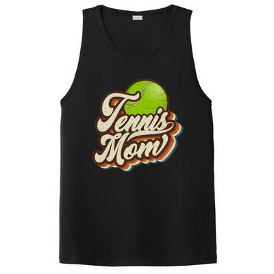 Retro Tennis Mom Sports Mama Mothers Day Gift PosiCharge Competitor Tank