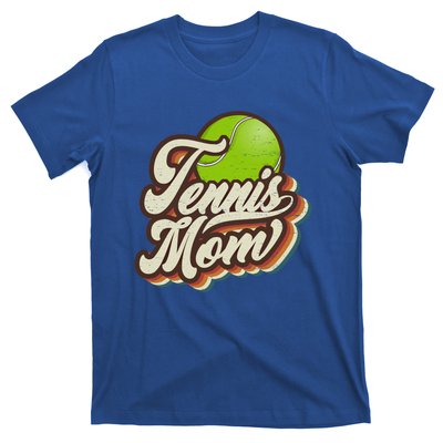 Retro Tennis Mom Sports Mama Mothers Day Gift T-Shirt